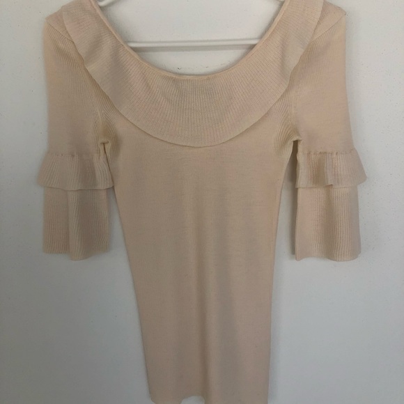 Dolce & Gabbana Cashmere Cream Cowl Neck Sweater. Size 38 - Picture 8 of 9